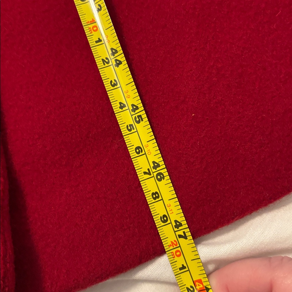 VTG Forecaster of Boston Red double-breasted 100% wool longline coat SZ 18 - Picture 10 of 12